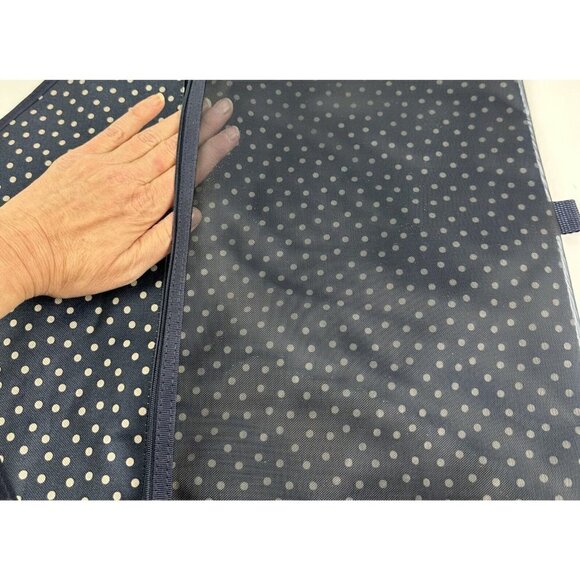 Thirty One 31 Hang It Up Pocket Navy Dot Football Brand New - Picture 6 of 10